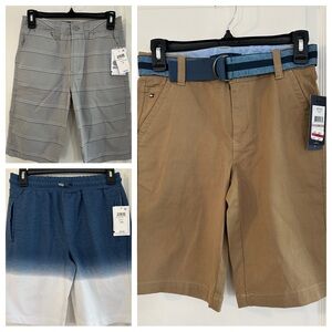 NWT 3 Piece Boys Size Large / Size 12 – Hilfiger & Univibe Casual & Dress Shorts